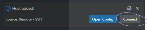 Click Connect